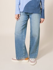 White Stuff Blue/White Wide Leg Sadie Jeans - Image 1 of 8