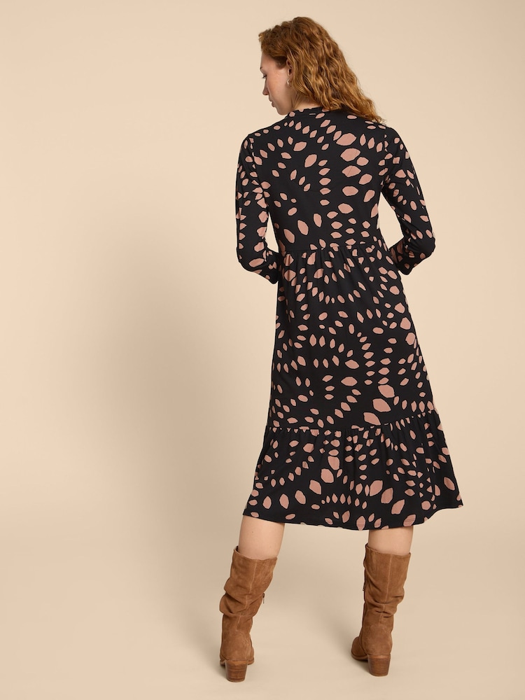 White Stuff Black Naya Jersey Dress - Image 2 of 7