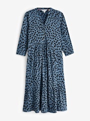 White Stuff Blue Naya Jersey Dress - Image 1 of 2