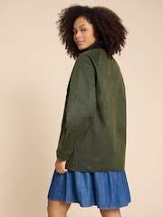 White Stuff Green Juniper Cotton Jacket - Image 3 of 8