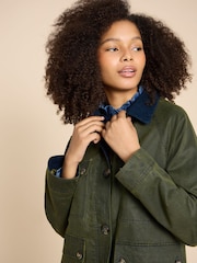 White Stuff Green Juniper Cotton Jacket - Image 5 of 8