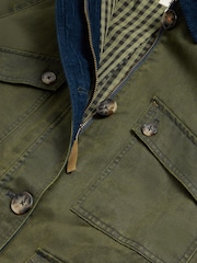 White Stuff Green Juniper Cotton Jacket - Image 8 of 8