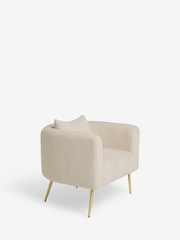Lipsy Off White Snug Boucle Poppy Accent Chair - Image 5 of 8