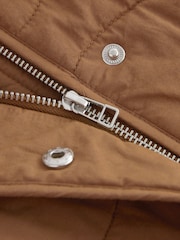 Rust Brown Quilted Jacket - Image 7 of 8