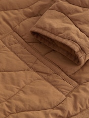 Rust Brown Quilted Jacket - Image 8 of 8