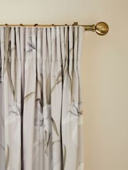 Natural Lily Floral Pencil Pleat Blackout/Thermal Curtains - Image 1 of 6