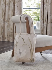Natural Lily Floral Pencil Pleat Blackout/Thermal Curtains - Image 5 of 6