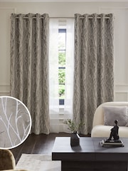 Coleção Luxe Heavyweight Cut Velvet Twig Ilhets Forradas com Cortinas - Imagem 2 de 6