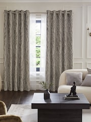 Coleção Luxe Heavyweight Cut Velvet Twig Ilhets Forradas com Cortinas - Imagem 3 de 6