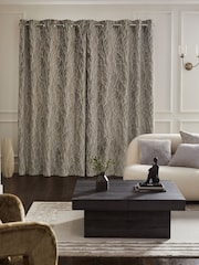 Coleção Luxe Heavyweight Cut Velvet Twig Ilhets Forradas com Cortinas - Imagem 4 de 6