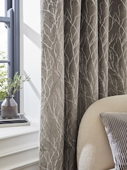 Coleção Luxe Heavyweight Cut Velvet Twig Ilhets Forradas com Cortinas - Imagem 5 de 6