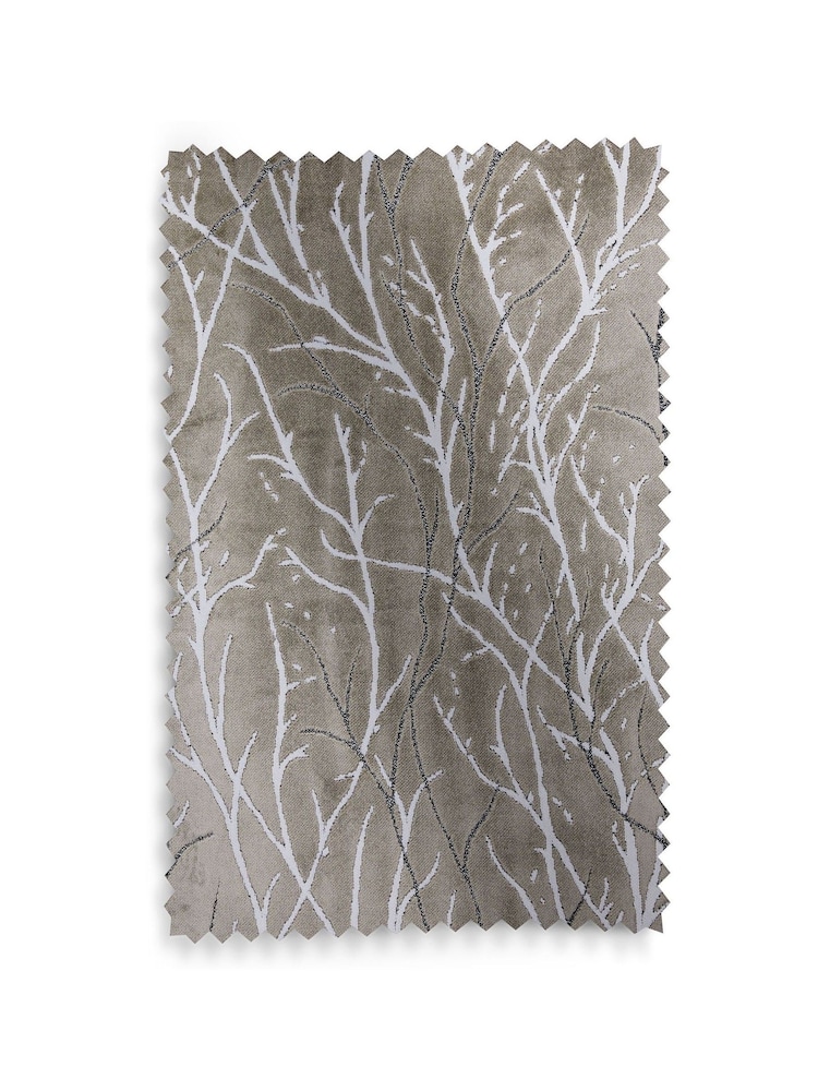 Coleção Luxe Heavyweight Cut Velvet Twig Ilhets Forradas com Cortinas - Imagem 6 de 6