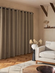 Cortinas aconchegantes forradas com ilhós de chenille - Imagem 2 de 5