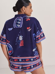 Simply Be Blue Dolce Vita T-Shirt Short Co-ord Set - Image 2 of 4