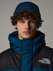 The North Face Blue Fisherman Beanie - Image 1 of 2