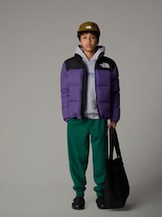 The North Face Purple Teen Girls 1996 Retro Nuptse Jacket - Image 3 of 4