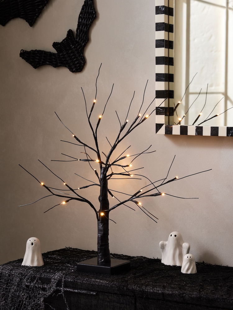 Black Decorative Lit Twig Tree - Image 1 of 3