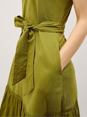 Monsoon Green Jen Belted Jersey Maxi Dress - Image 3 of 4