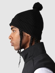 The North Face Black Logo Box Pom Beanie - Image 2 of 4