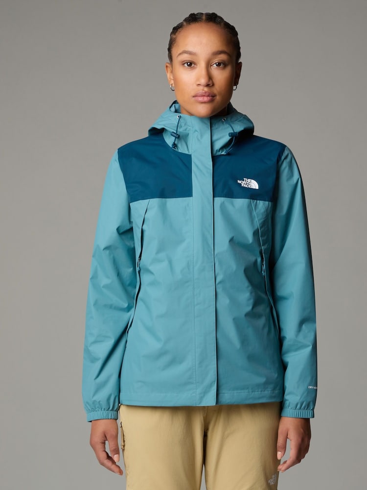 The North Face Blue Womens Antora Waterproof Jacket - Image 2 of 5