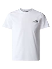 The North Face White Chrome Teen Simple Dome Short Sleeve T-Shirt - Image 4 of 4