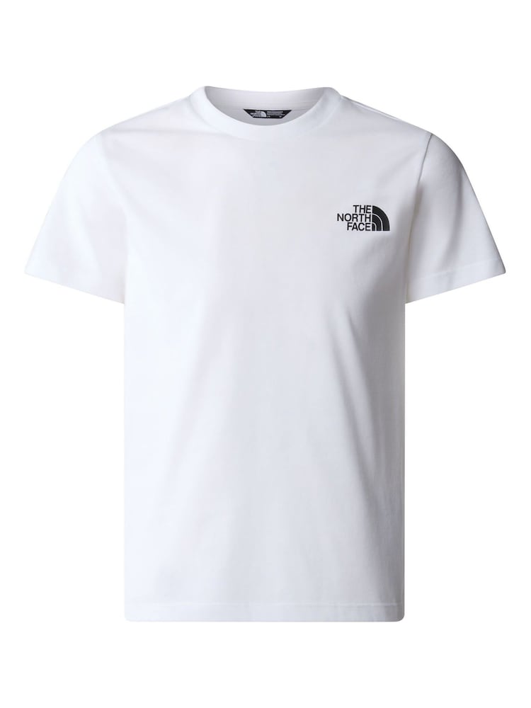 The North Face White Chrome Teen Simple Dome Short Sleeve T-Shirt - Image 4 of 4