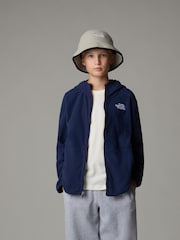 The North Face Blue Teen Boys Glacier Full Zip Hooded Fleece - Image 3 of 5