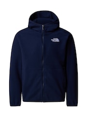 The North Face Blue Teen Boys Glacier Full Zip Hooded Fleece - Image 4 of 5