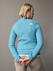 The North Face Sky Blue Womens 1/4 Zip Glacier Fleece - Image 3 of 6