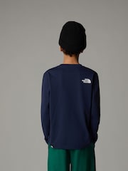 The North Face Blue White Teen Boys Easy T-Shirt - Image 2 of 3