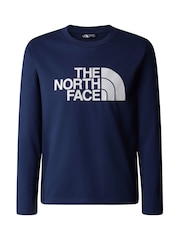 The North Face Blue White Teen Boys Easy T-Shirt - Image 3 of 3
