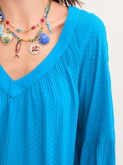 Monsoon Blue Kallie Dobby Blouse - Image 4 of 4
