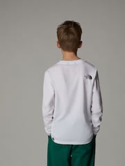 The North Face White White Teen Boys Easy T-Shirt - Image 2 of 3