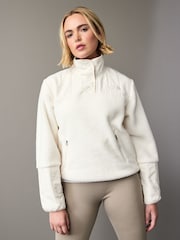 The North Face White Cragmont 1/4 Snap Fleece - Image 1 of 7