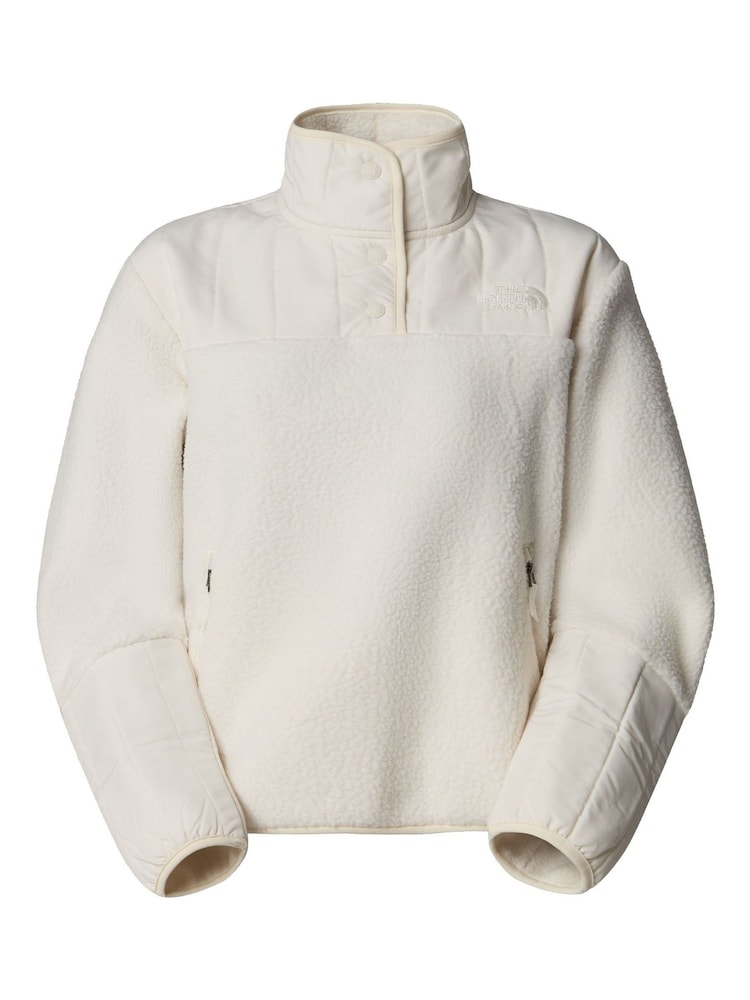 The North Face White Cragmont 1/4 Snap Fleece - Image 6 of 7