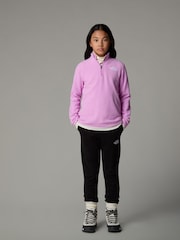 The North Face Purple Purple T-Shirt Girls Glacier Quarter Zip Fleece - Image 2 of 5