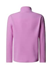The North Face Purple Purple T-Shirt Girls Glacier Quarter Zip Fleece - Image 5 of 5