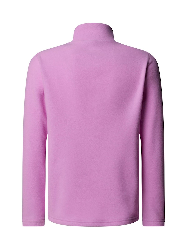 The North Face Purple Purple T-Shirt Girls Glacier Quarter Zip Fleece - Image 5 of 5