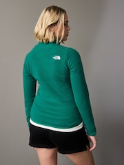 The North Face Green Womens 1/4 Zip Glacier Fleece - Image 3 of 6