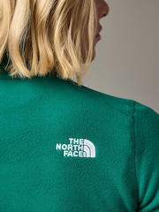The North Face Green Womens 1/4 Zip Glacier Fleece - Image 4 of 6
