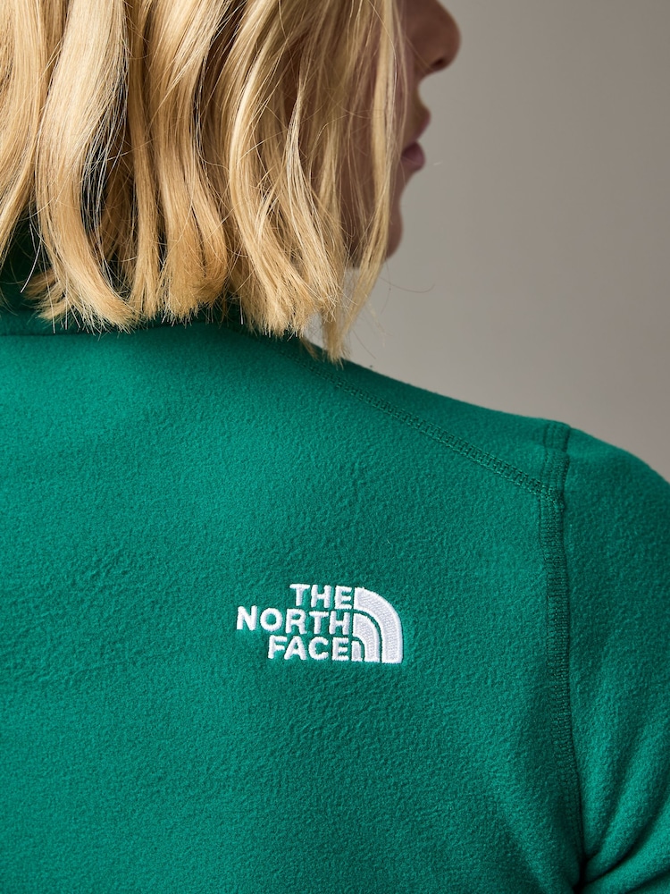 Зелений - Жіночий фліс на блискавці The North Face 1/4 - Image 4 of 6