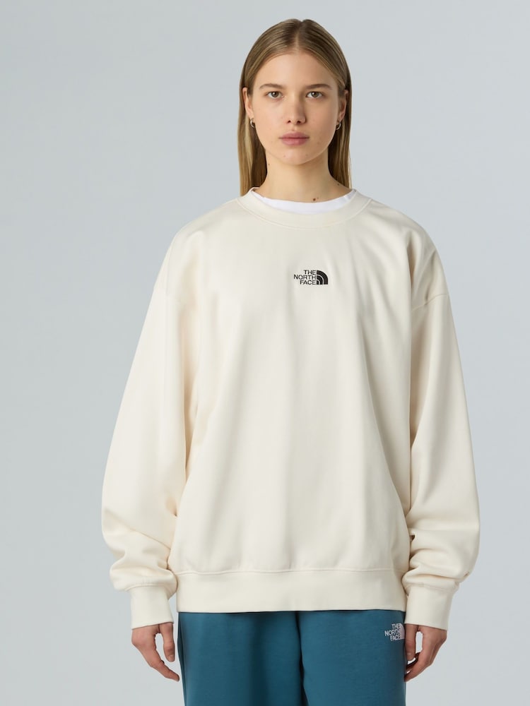 The North Face White Womens Essential Crew Neck Top - Image 1 of 4 The North Face White Womens Essential Crew Neck Top - Image 1 of 4