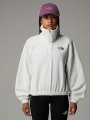 The North Face White Womens Glacier Half Zip Fleece - Image 1 of 5