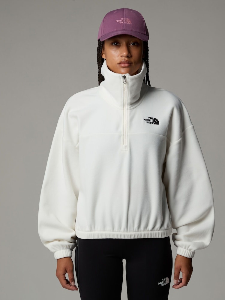 The North Face White Womens Glacier Half Zip Fleece - Image 1 of 5