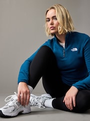 The North Face Blue Womens 1/4 Zip Glacier Fleece - Image 2 of 6