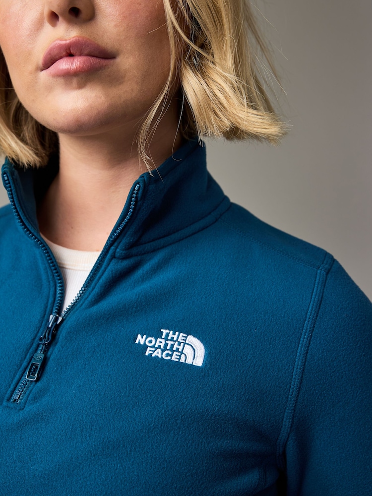 Blauw - The North Face Womens 1/4 Zip Glacier Fleece - Image 4 of 6
