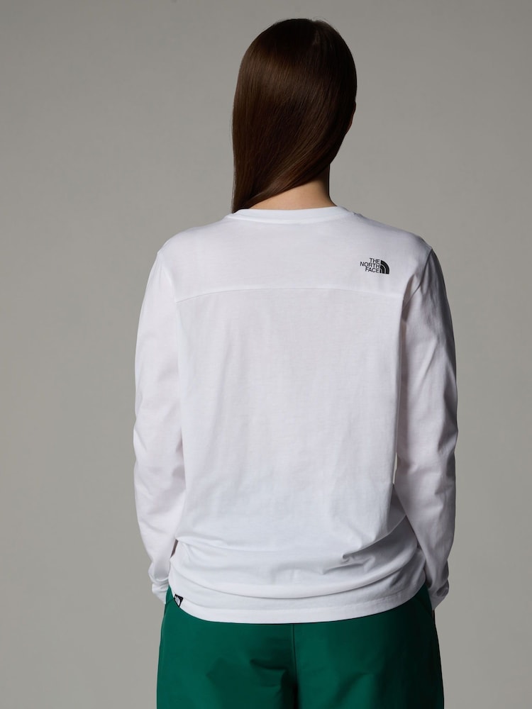 The North Face White Womens Simple Dome T-Shirt - Image 2 of 8 The North Face White Womens Simple Dome T-Shirt - Image 2 of 8