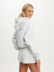 Cotton On Grey Plush Classic Mini Shorts - Image 2 of 8