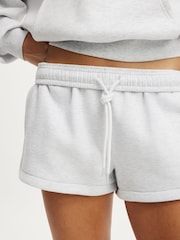 Cotton On Grey Plush Classic Mini Shorts - Image 4 of 8
