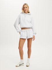 Cotton On Grey Plush Classic Mini Shorts - Image 5 of 8